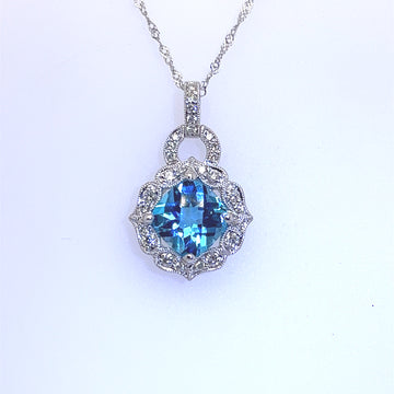 Blue Topaz Necklace